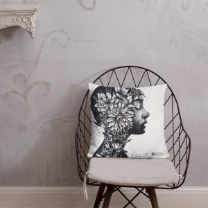 Premium Pillow | "Introspective Reverie" by Viktorija Bowers